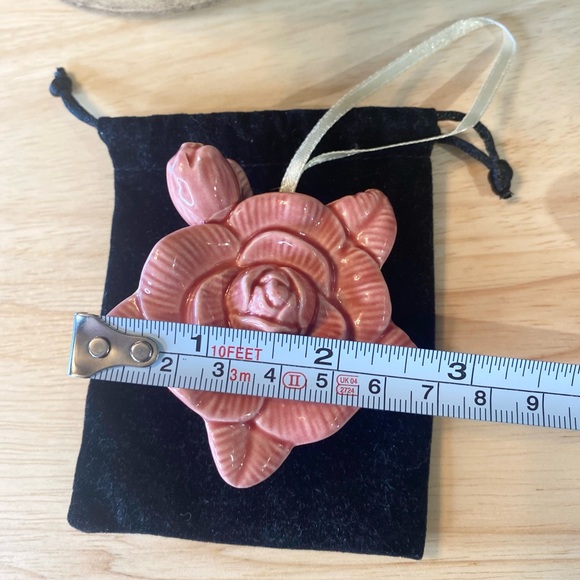 Vintage Rose Ceramic Scent Diffuser Home Fragrance Pink Flower Essential Oil - Picture 7 of 7